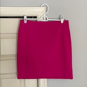Hot pink mini skirt